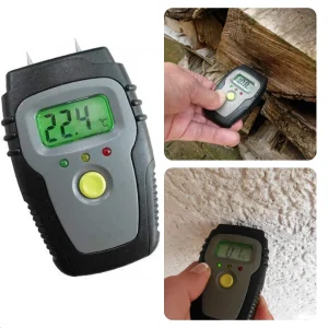 Cheqo® Vochtigheidsmeter - Meet Vochtigheid in Hout - Bouwmateriaal & Meer - LCD-display - Automatische uitschakeling - Incl. batterijen - Compact & draagbaar - Vochtmeter - Inclusief Batterijen