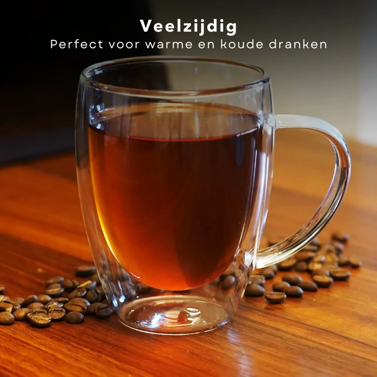 Cheqo® Dubbelwandige Theeglazen - Theeglas - Koffieglazen - Cappuccino Glazen - Latte Macchiato Glazen30cl Borosilicaat - Vaatwasserbestendig - Set van 2 - Afbeelding 6
