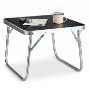 Cheqo® Campingtafel Opvouwbaar - Klaptafel Inklapbaar - Kampeertafel voor Camping en Tuin - Picknicktafel - Bijzettafel Buiten - Tuintafel - Strandtafel - Balkontafel - Terrastafel - Vouwtafel - Lichtgewicht en Draagbaar Compact